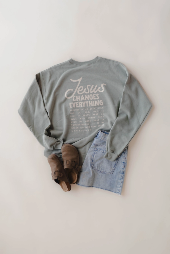 Jesus Changes Everything Pullover | Christian Pullover