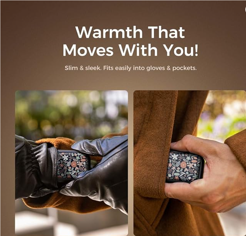 OCOOPA Hand Warmers Rechargeable 2 Pack - Stocking Stuffers Men Women Teens Boys Girls, Gifts for Men Women Seniors, White Elephant Gifts for Adults